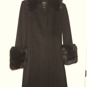 Black Wool Dress Coat